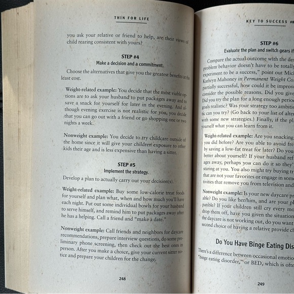 Thin for Life Anne M Fletcher MS RD Paperback Book - Picture 5 of 6